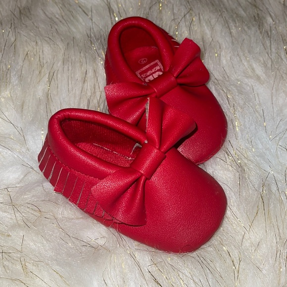 Romirus | size 2 | Red bohemian flats - Picture 1 of 5